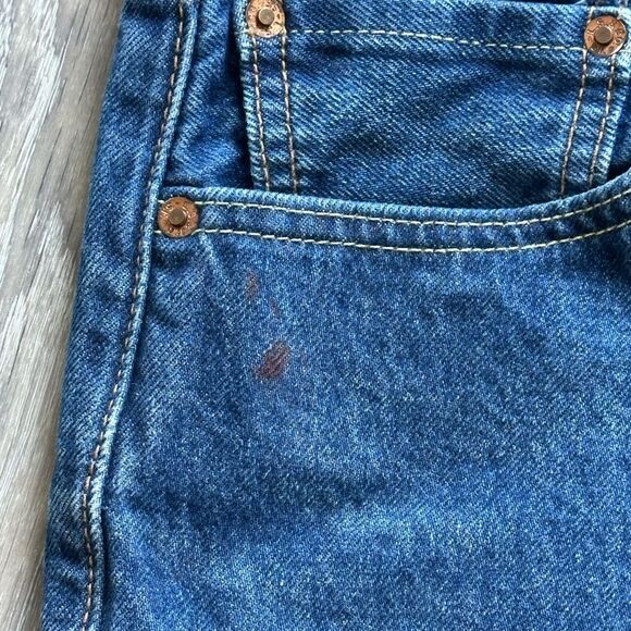 Levis 501 Denim Cut Off Shorts Size 32 - Picture 4 of 9